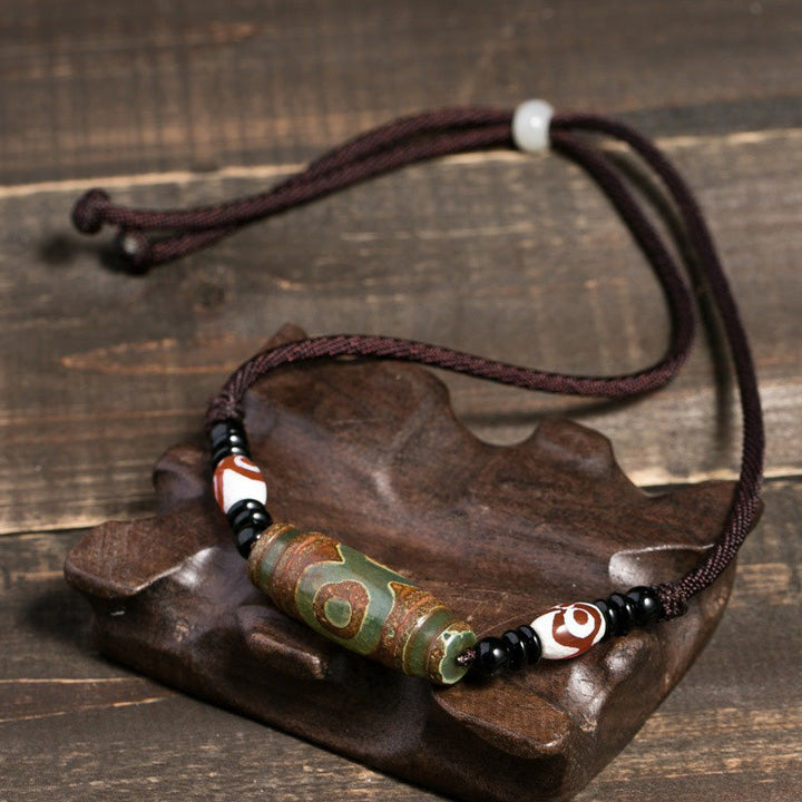 Kette Dzi Auge – Schutz & Weisheit – Bild 6 – Kette Dzi Auge Schutz Weisheit – Tibetan Halskette mit Perlen Anhänger