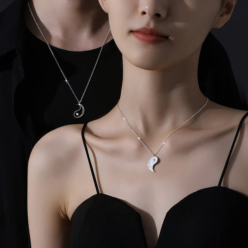 Kette Sterlingsilber Yin Yang Damen Hals
