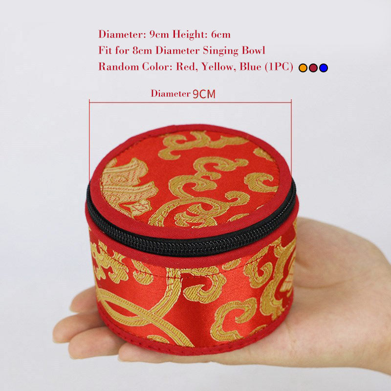Klangschalen Aus Tibet Tasche Reißverschluss 9 cm (Zufallsfarbe)