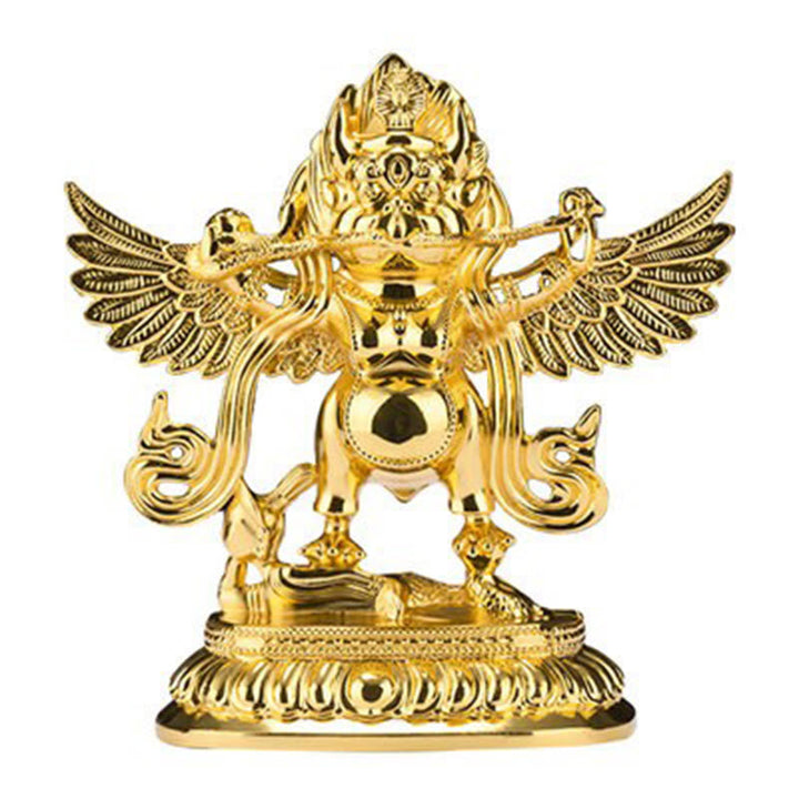 Figur Garuda Schutz Tibet Legierung Goldener Garuda-Vogel