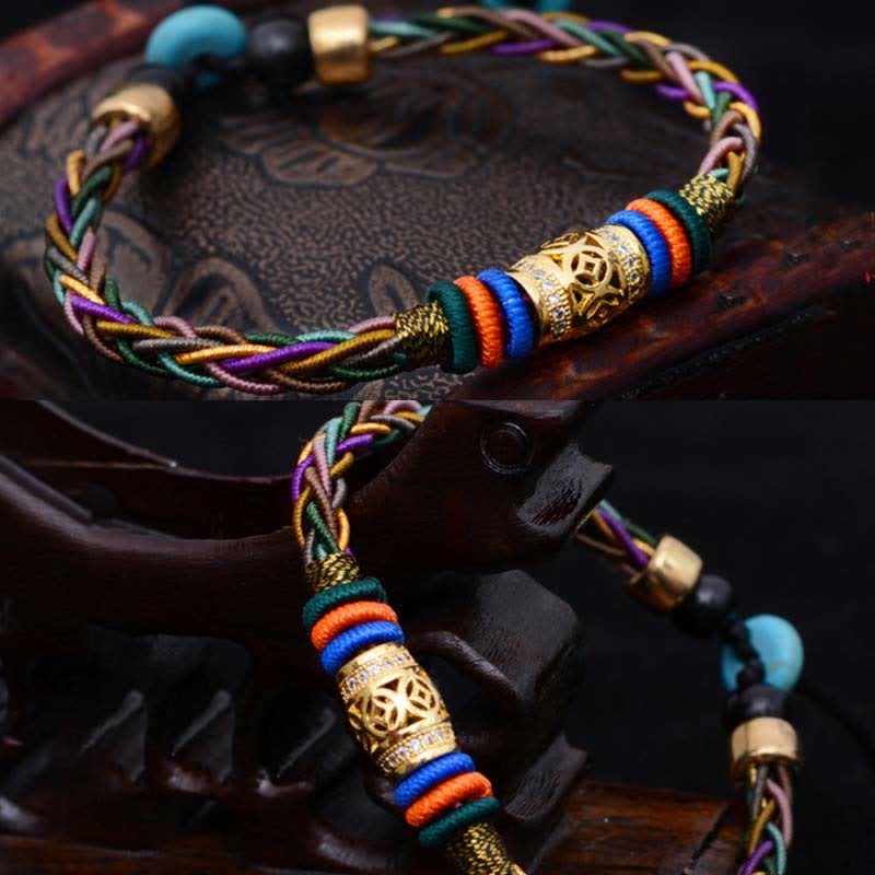 Armband Tibetisches Achtfaden-Knoten Glück
