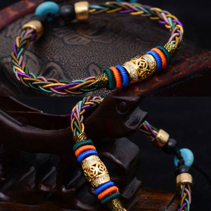 Armband Tibetisches Achtfaden-Knoten Glück
