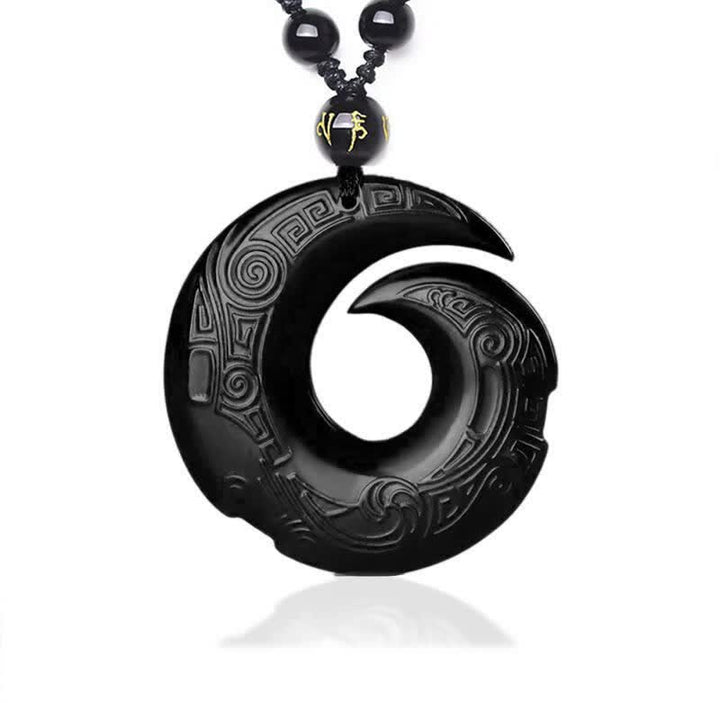 Anhänger Obsidian Friedensschnalle – Stärke