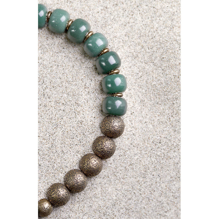 Grünes Jade Armband mit Kupfer Bodhi Perlen Erfolg elegant