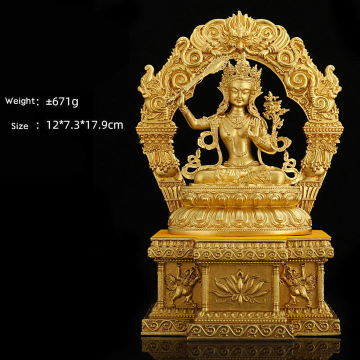Amitabha Buddha 10 cm Manjushri Bodhisattva mit Sockel