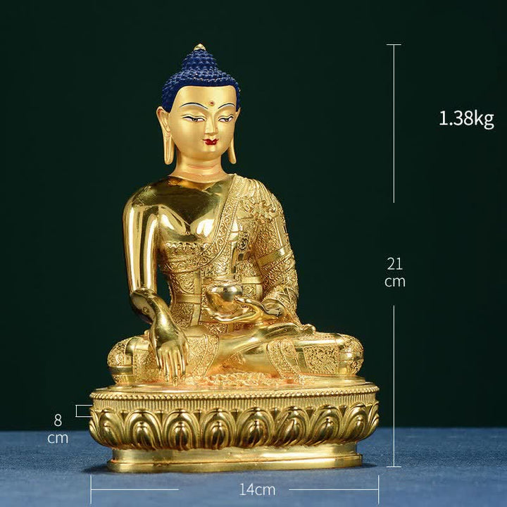 Buddha Shakyamuni Erleuchtung Kupfer Groß