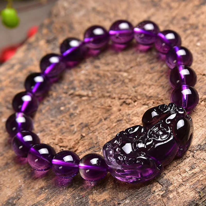 Armband Amethyst PiXiu Feng Shui - Wohlstand
