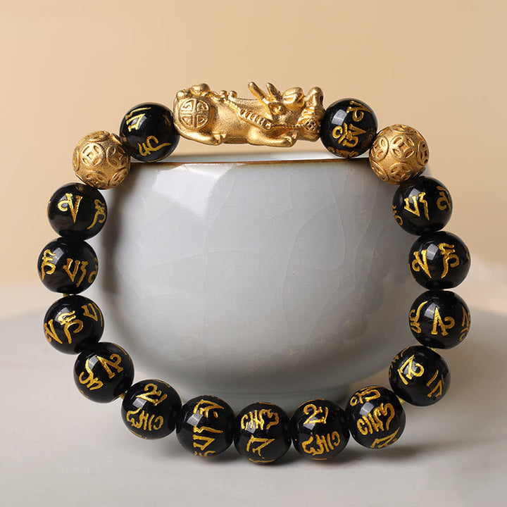 Armband Pi Xiu Obsidian - Feng Shui & Wohlstand