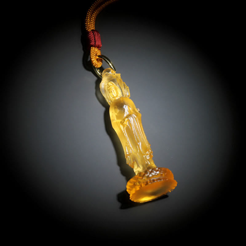 Kette Liuli Avalokitesvara Buddha Harmonie Gold