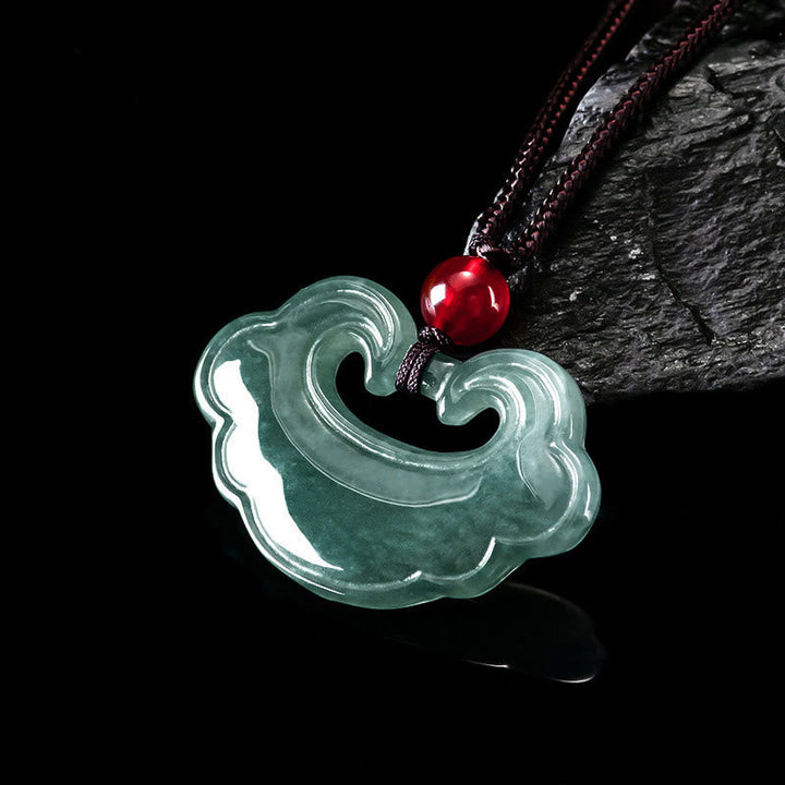 Kette Grüne Jade Wolke Chinesischer Knoten – Balance