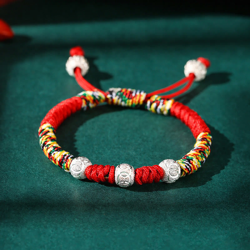 Rotes Armband 925 Silber – Stärke mit Perlen und Quasten