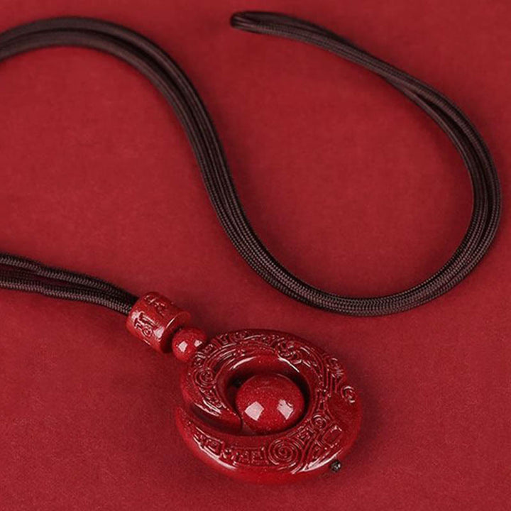 Buddha Kette Anhänger Rot Glücksstein Natur