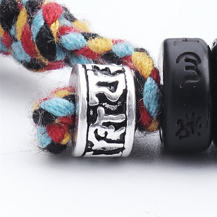Armband Kokosnuss Perlen "Om Mani Padme Hum" Mantra