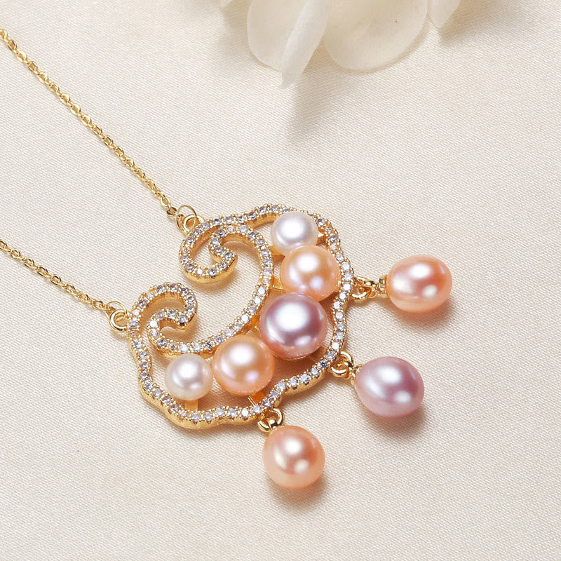 Perle Anhänger Kupfer Eleganz Schmuck