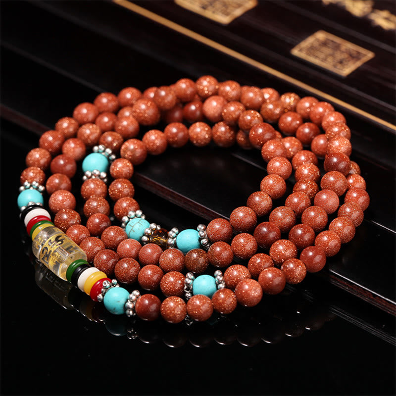 Roter Achat Armband Om Mani Padme Hum Balance türkis Perlen