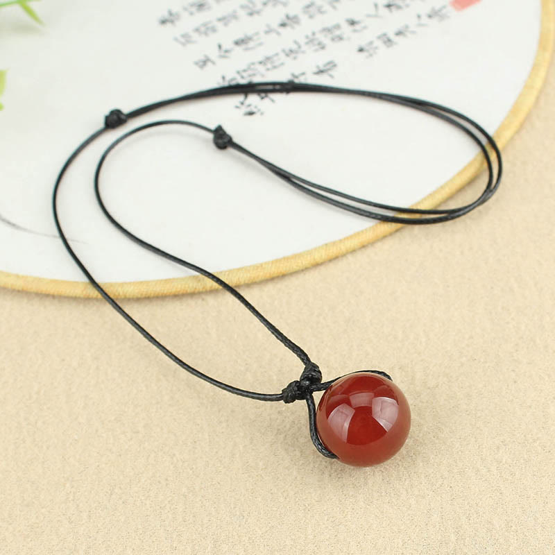 Kette rote Achat Buddha – Selbstvertrauen