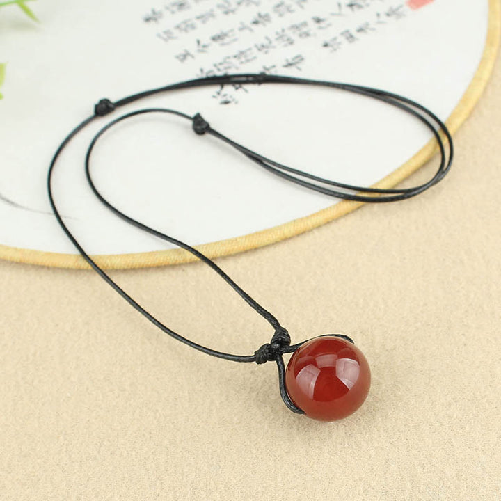 Kette rote Achat Buddha – Selbstvertrauen
