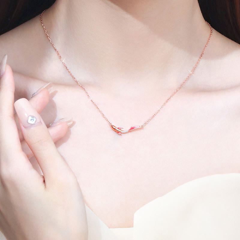 Koi-Fisch Anhänger getragen elegant Schmuck