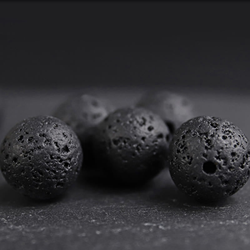 Armband Lava Stein Ebenholz Tigerauge - Heilung