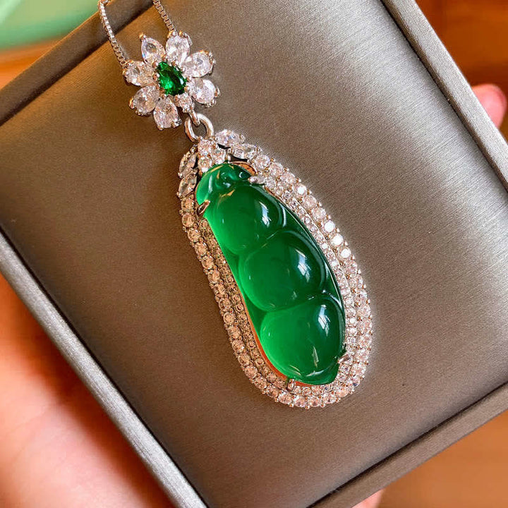 Anhänger Cyan Jade Glück Wohlstand