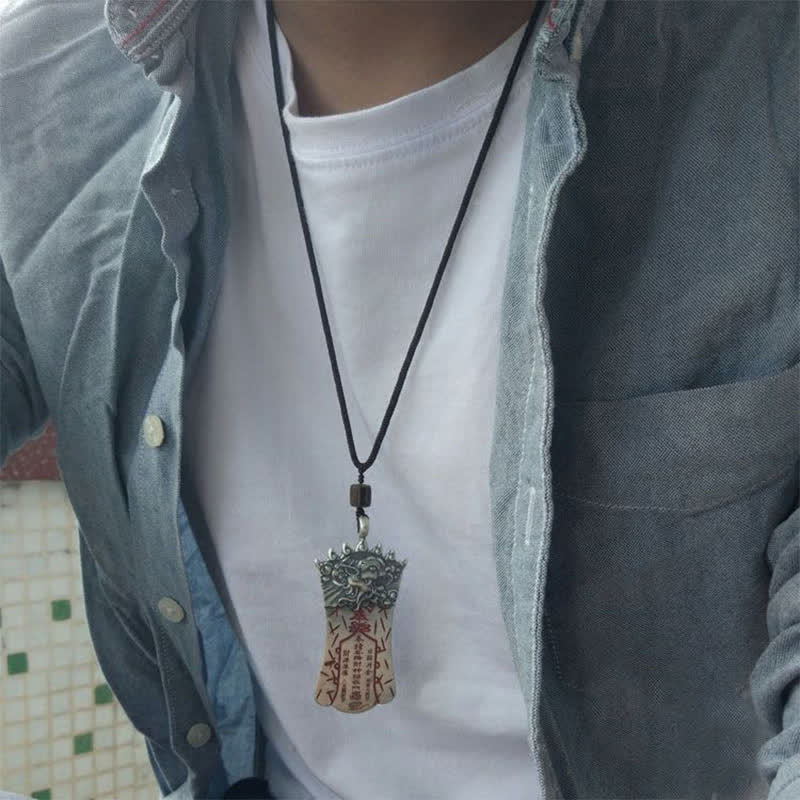 Kette Pixiu Jade Silber Schutz