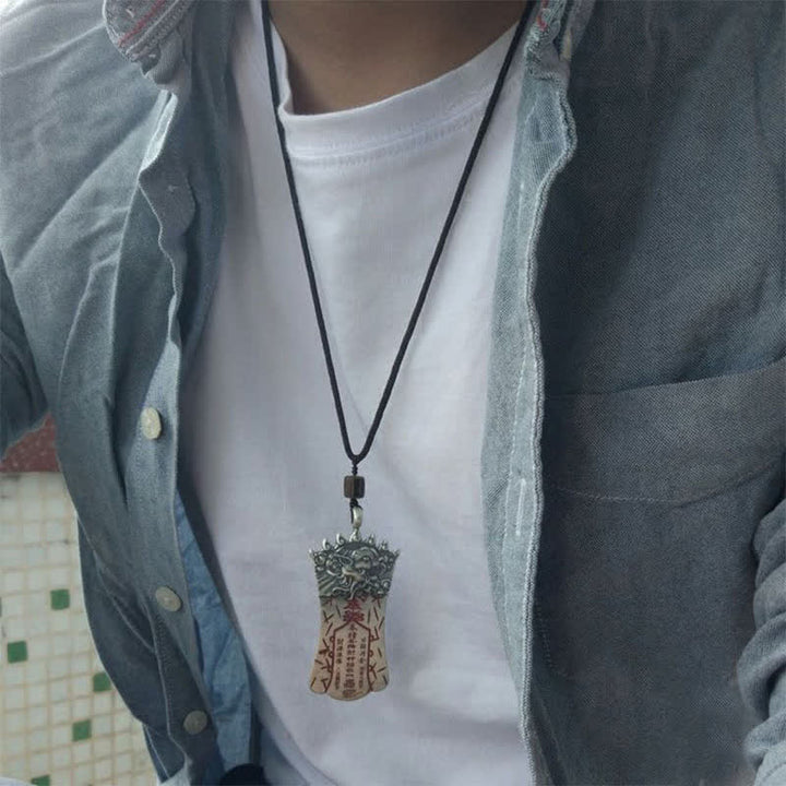 Kette Pixiu Jade Silber Schutz
