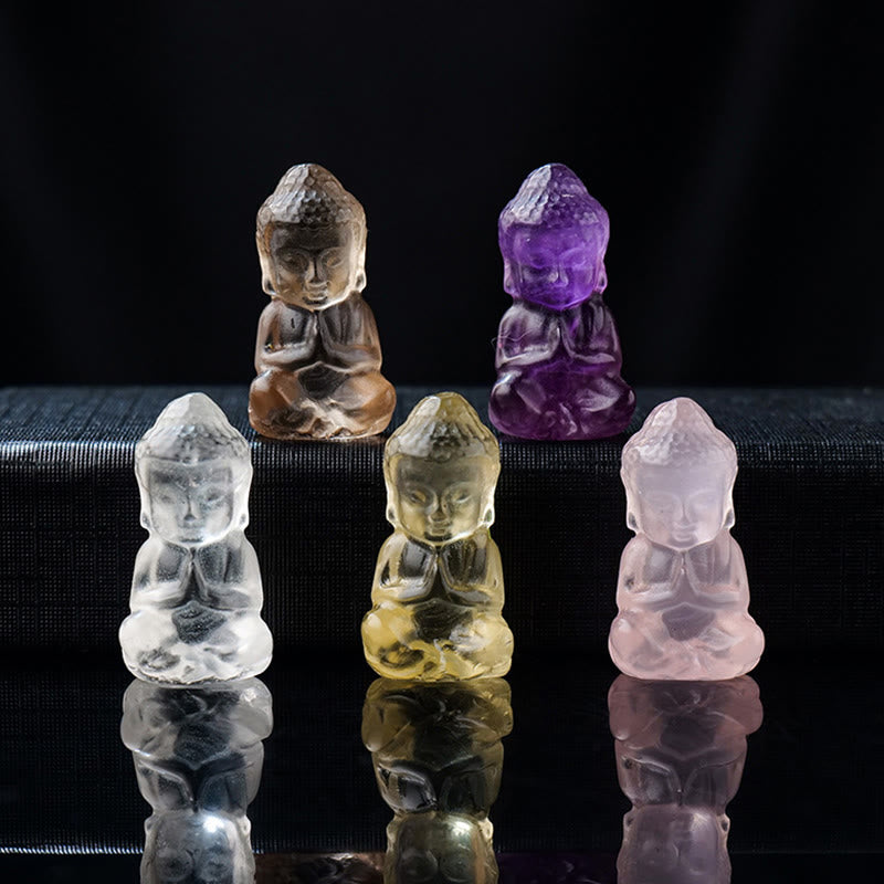 Amethyst Buddha Anhänger Kristall Harmonie Meditation