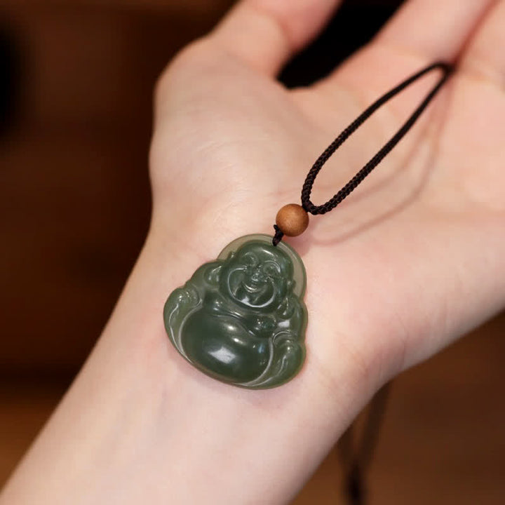 Kette Hetian-Jade Lachender Buddha Heilung