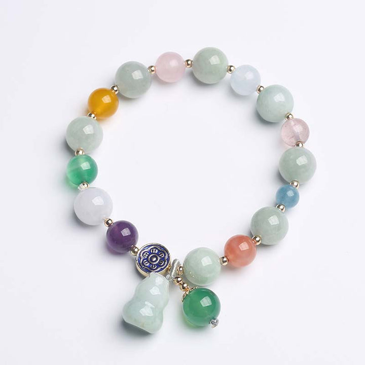 Armband Jade – Glück & Balance mit bunten Natursteinen elastisch