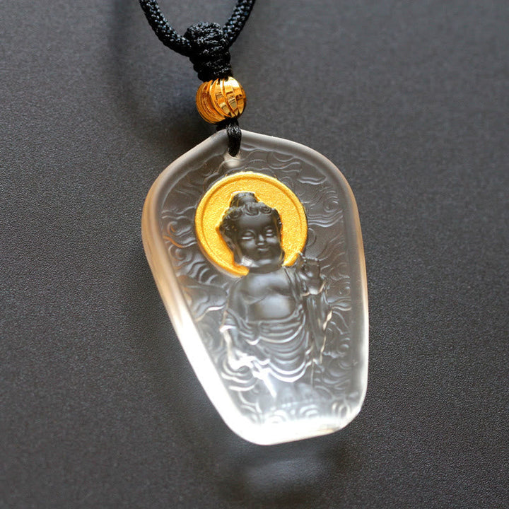 Kette 10529669906771, Buddha Halskette, Jade, Gold, Segen