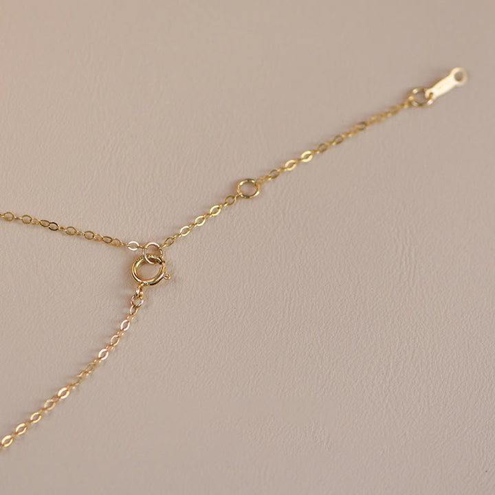 Kette Gold Verschluss Federring filigran Gliederkette