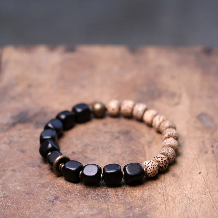Armband Schwarzer Obsidian Kupfer mit natürlichen Steinen elegant gestaltet