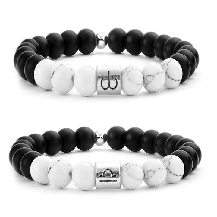 Armband Sternzeichen Weißer Türkis - Reichtum & Glück