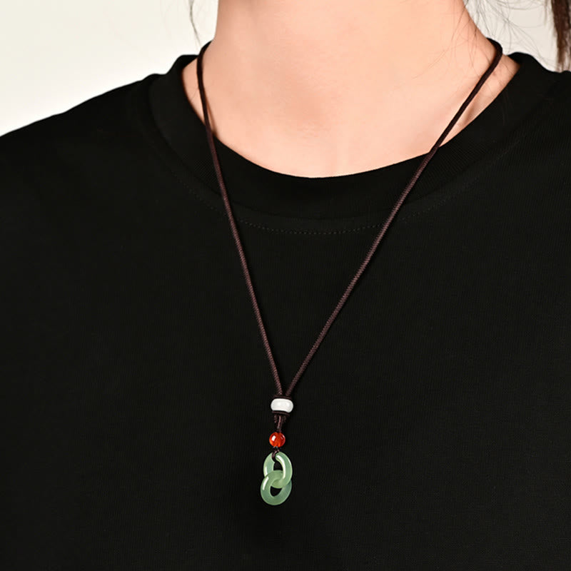 Hetian Jade Kette Alltag Natur Frieden