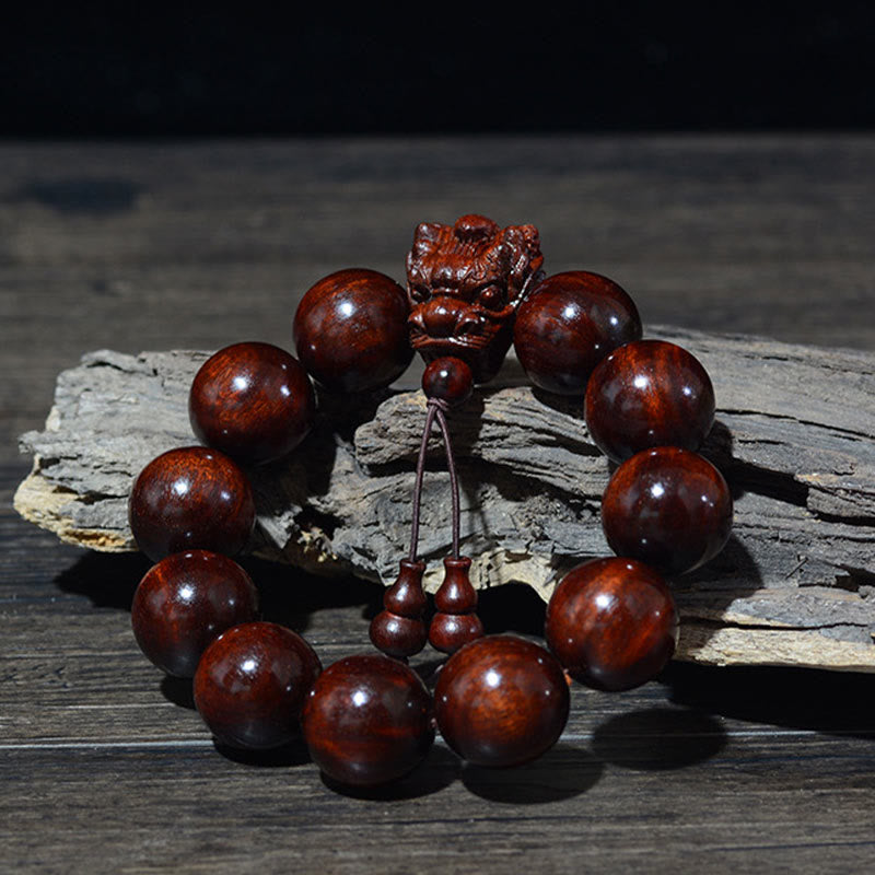 Armband Drache Sandelholz – Schutz & Kraft