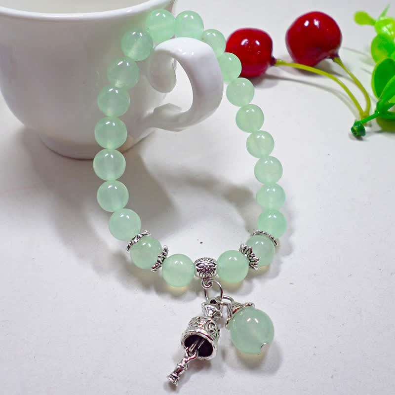 Hellgrünes Kristall Armband Energie eleganter Anhänger Schmuck