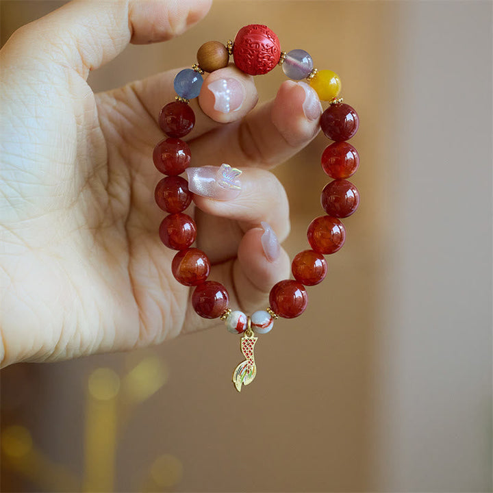 Armband Roter Achat – Frieden & Stärke