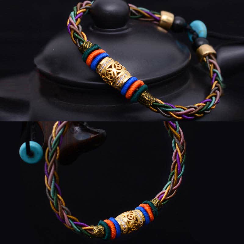 Armband Tibetisches Achtfaden-Knoten Glück