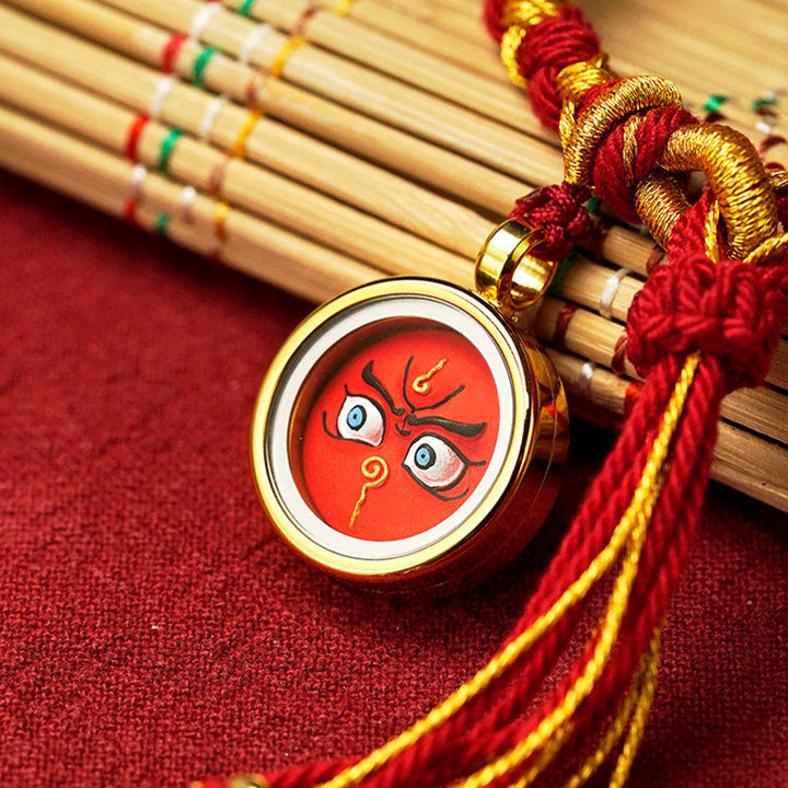 Armband Drachen Glück Wohlstand Energie rotes Seidenband vergoldet.