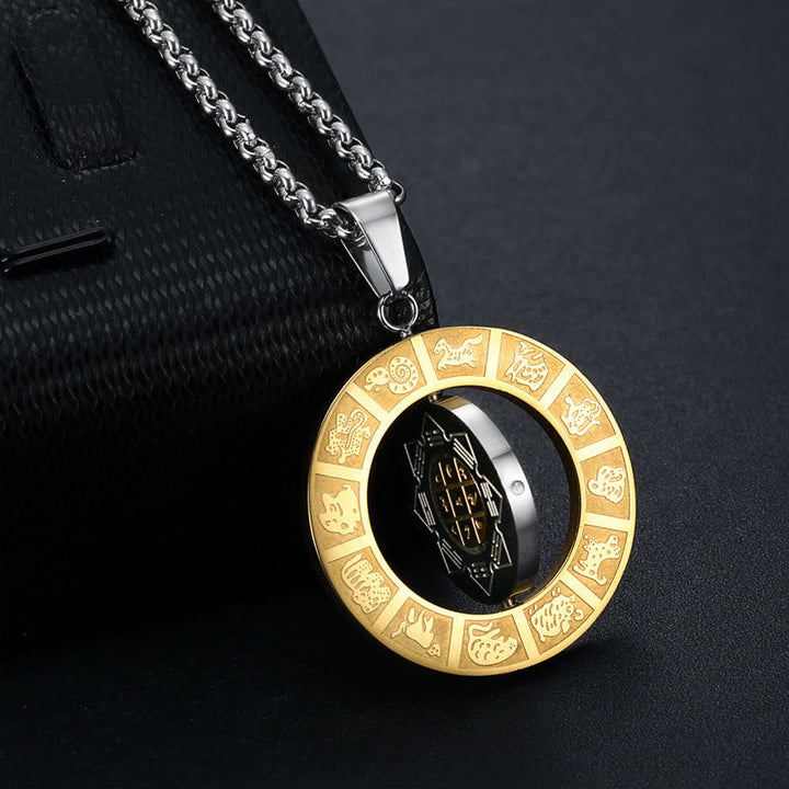 Kette Kristall Anhänger Bagua Amulett Harmonie