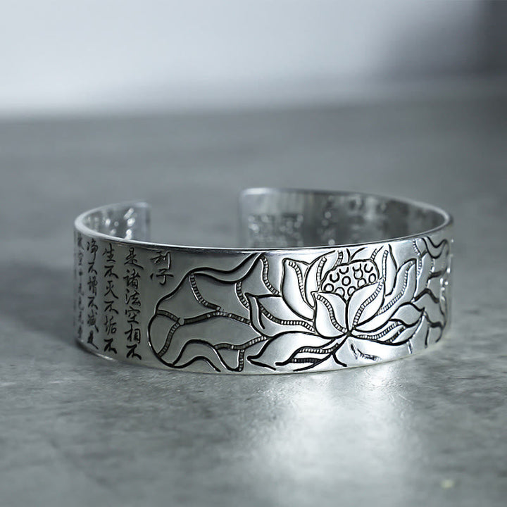 Armband Lotus Tibetische 925 Silber Glück