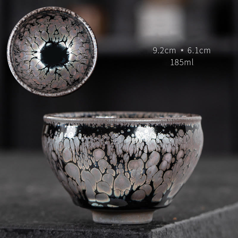Teetasse Mit Untertasse Sakura Jianzhan Keramik Groß
