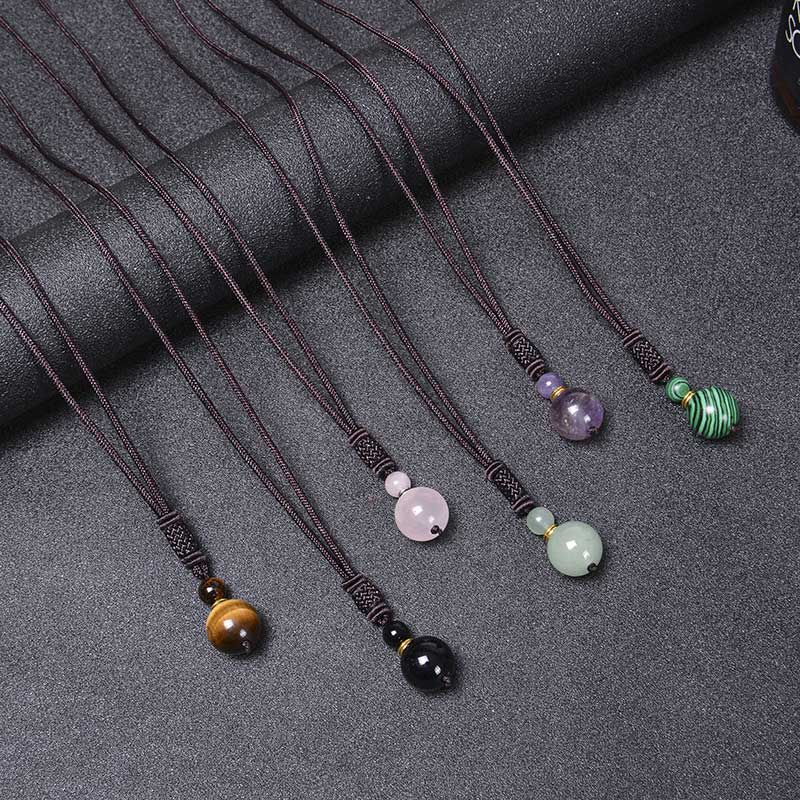 Kette Jade Harmonie – Frieden & Wohlstand – Bild 7 – Jade Harmonie Kette Naturstein Anhänger Frieden Wohlstand mehrfarbig