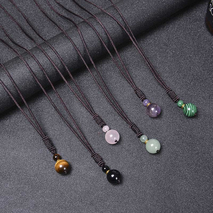 Kette Jade Harmonie – Frieden & Wohlstand – Bild 7 – Jade Harmonie Kette Naturstein Anhänger Frieden Wohlstand mehrfarbig