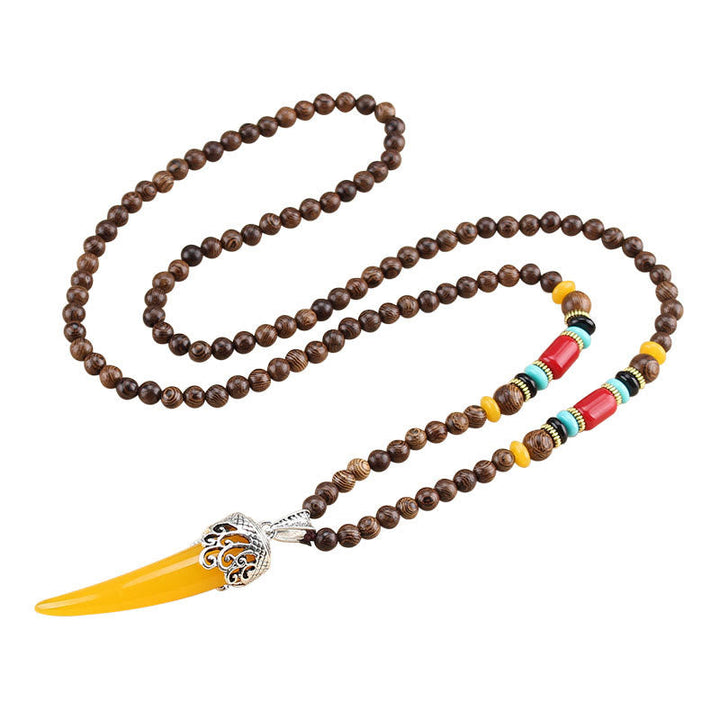 Kette Wenge-Holz Türkis Horn – Schutz