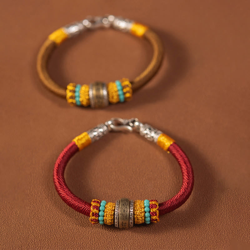 Armband – Schutz & Glück Stärke mit Türkis und Gold Perlen elegant.
