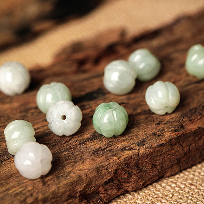 Weiße Jade Perlen Armband Glück Frieden Naturstein Schmuck