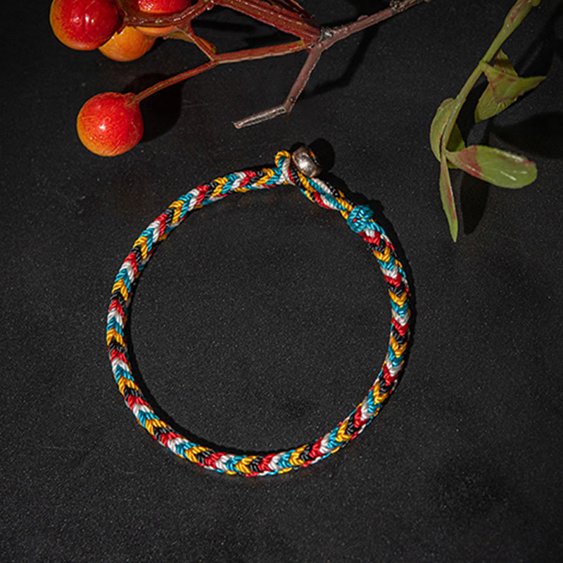 Armband Tibet Fünf Farben Schnur "Schutz"