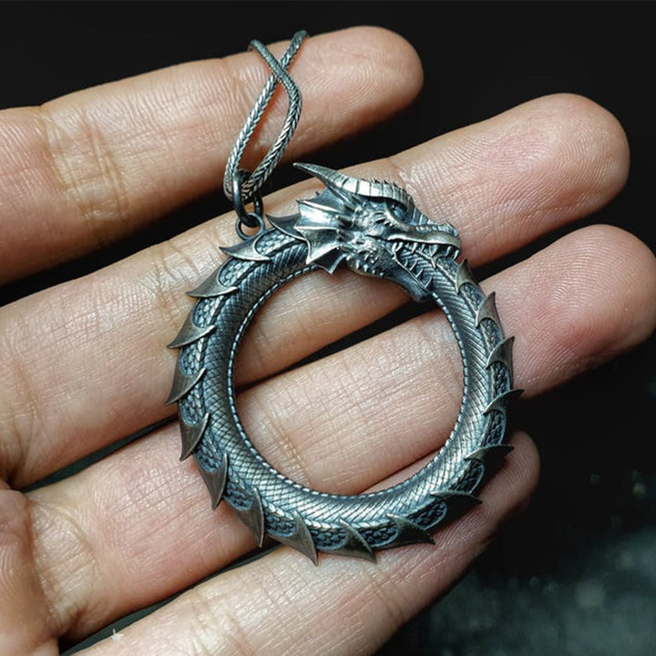 Drachen Anhänger Zinn Schmuck Schutz