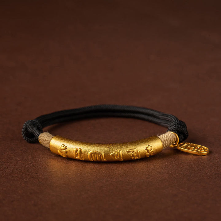 Armband Tibet Silber "Om Mani Padme Hum" - Tibet Glück